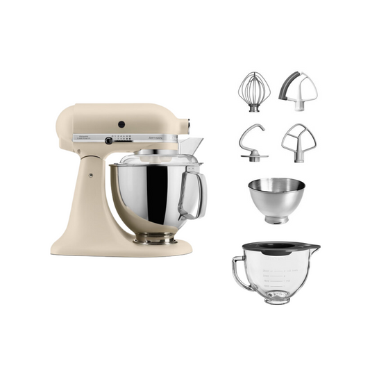 KitchenAid 4,8 L 5KSM175 Artisan Küchenmaschine Glasset mit Glasschüssel