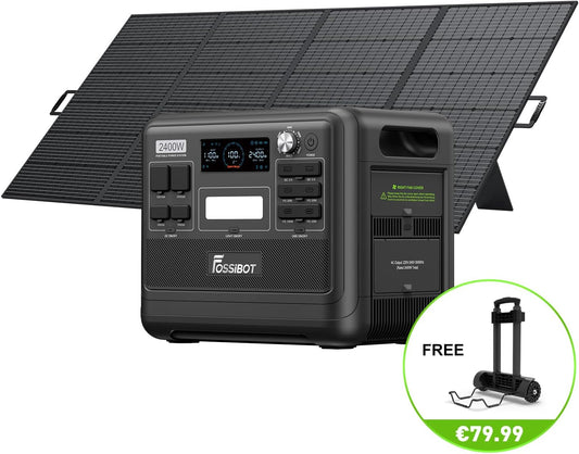 FOSSiBOT F2400 Solargenerator 2048Wh, 400W Solar, 2400W AC, Schnellladung