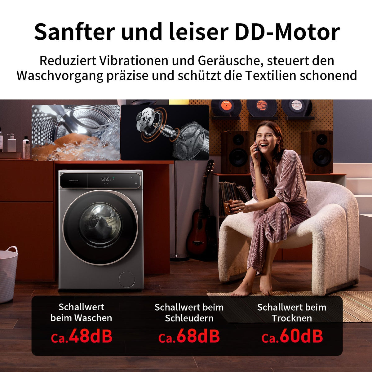 Roborock Zeo One Waschtrockner mit der Zeo-Cycle® Trocknungstechnologie