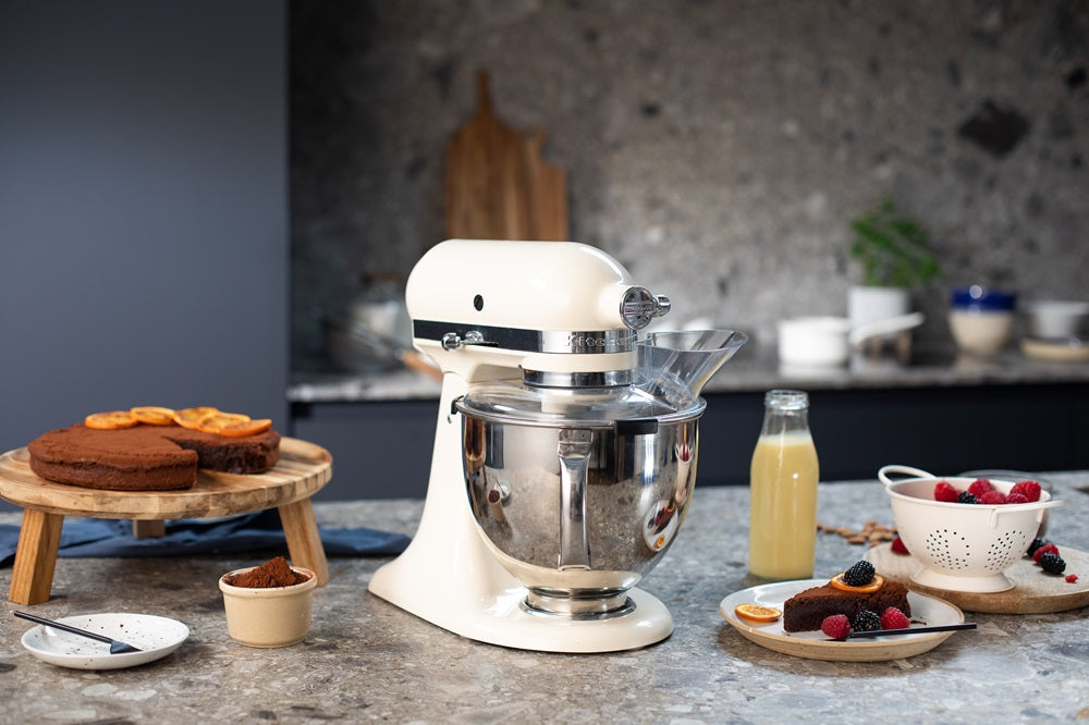 KitchenAid Edelstahlschüssel 4,8 L + Easy Snap Spritzschutz Paket