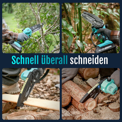 YARDCARE 6" bürstenlose Akku-Kettensäge