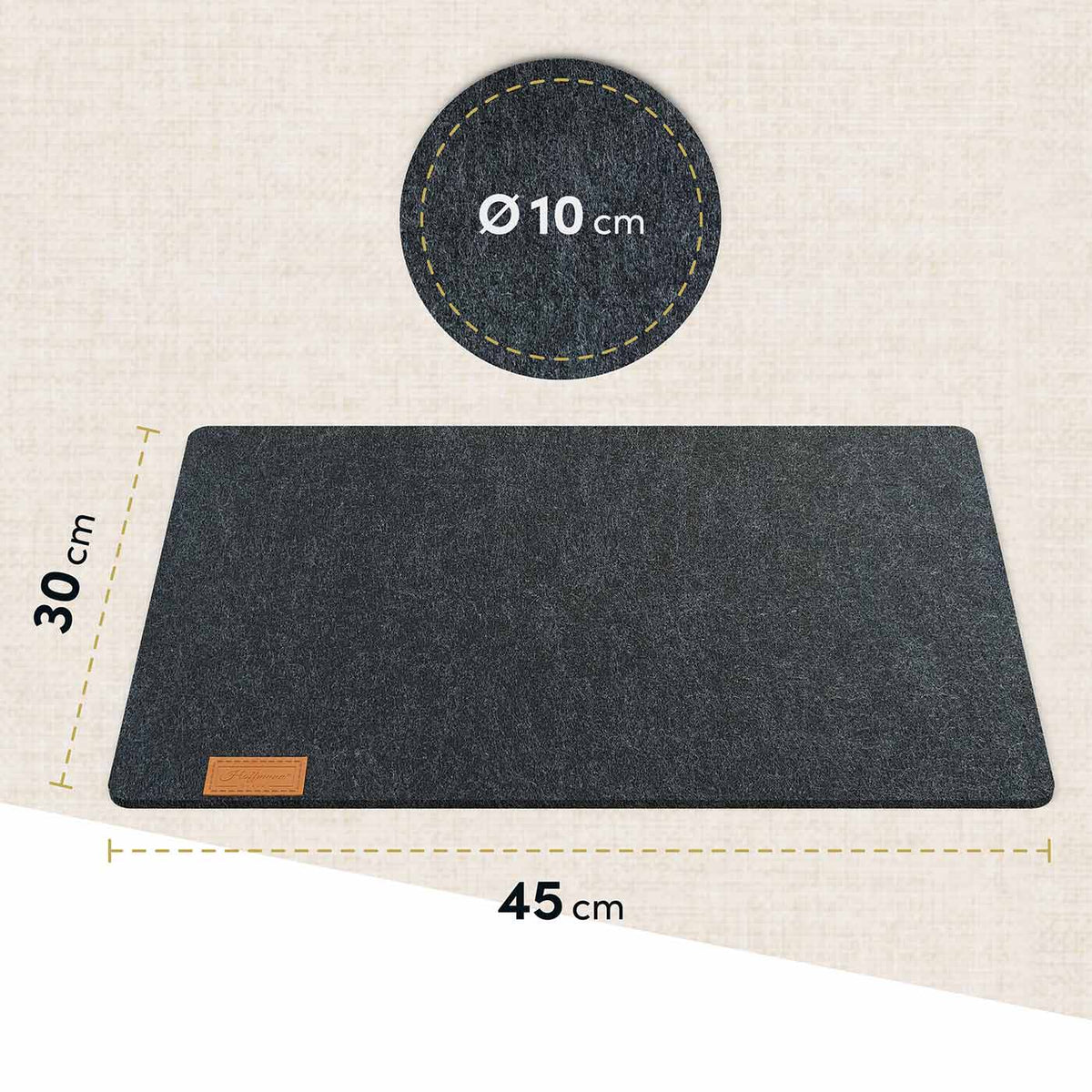 17-teilige Tischdeko: Tischläufer 100x30 cm I Platzsets I Untersetzer