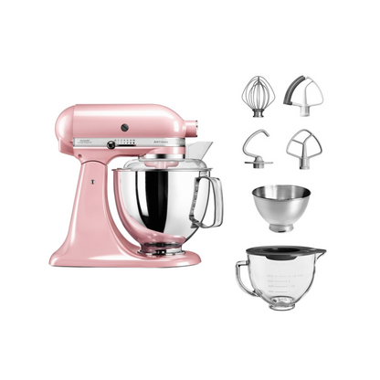 KitchenAid 4,8 L 5KSM175 Artisan Küchenmaschine Glasset mit Glasschüssel
