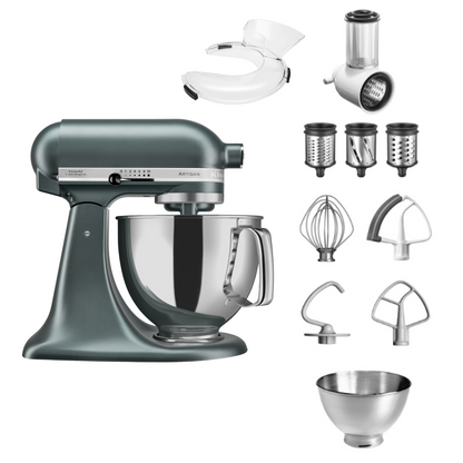 KitchenAid 4,8 L 5KSM175 Artisan Küchenmaschine Beginnerset mit Gemüseschneider
