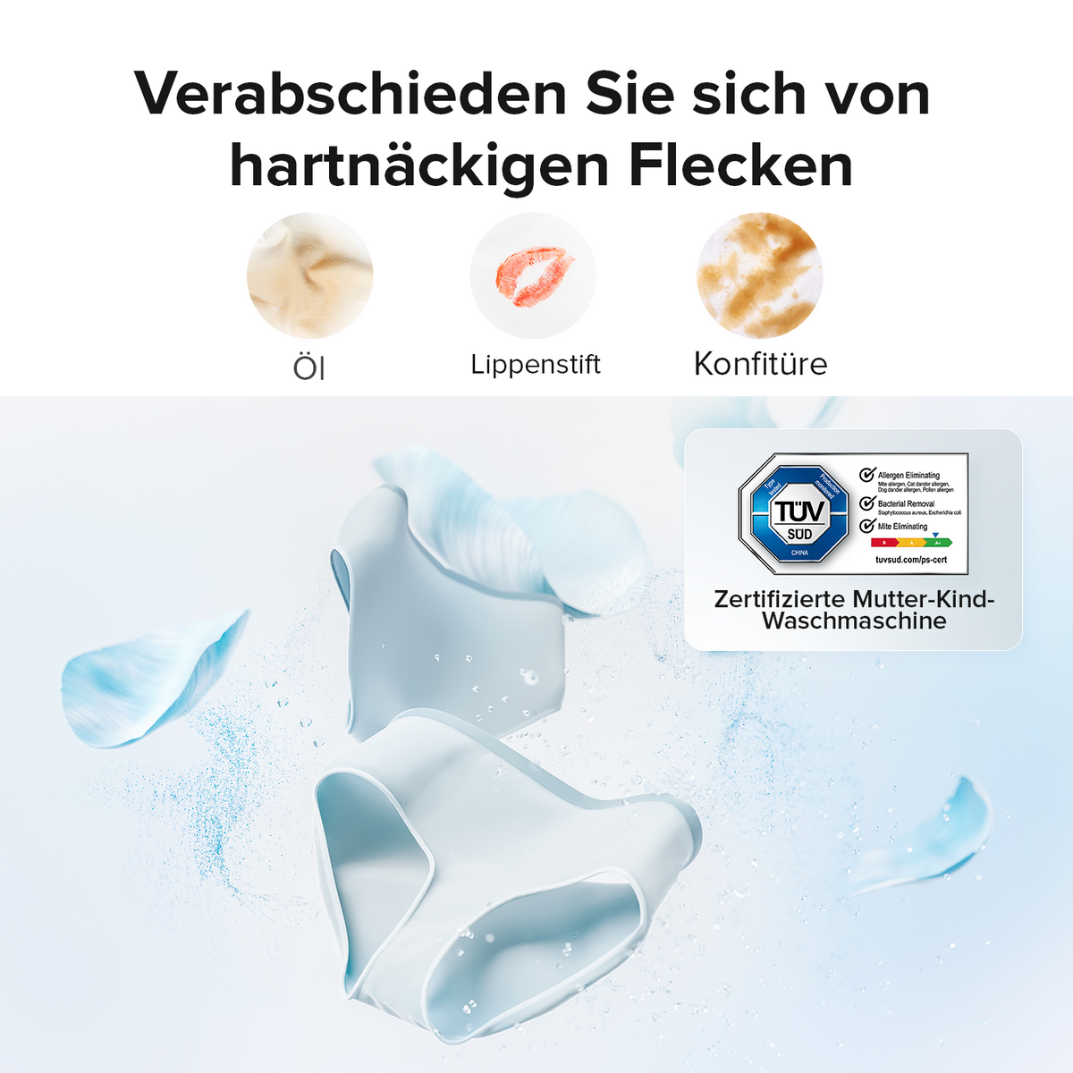 Roborock Zeo Mini Waschtrockner mit der Zeo-Cycle® Trocknungstechnologie