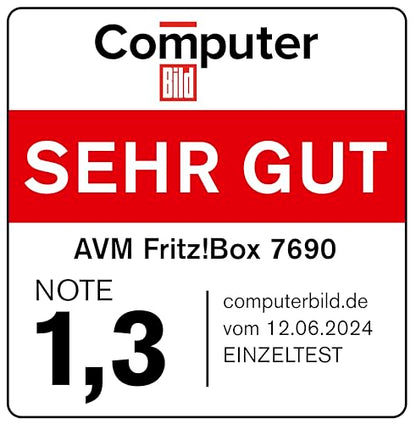 FRITZ!Box 7690 – Wi-Fi 7 DSL-Router mit Supervectoring, Mesh & DECT-Basis