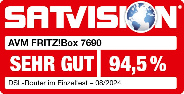 FRITZ!Box 7690 – Wi-Fi 7 DSL-Router mit Supervectoring, Mesh & DECT-Basis