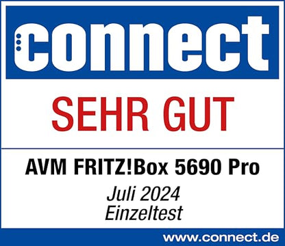 FRITZ!Box 5690 Pro – Wi-Fi 7 Triband-Router für DSL & Glasfaser, Mesh & DECT