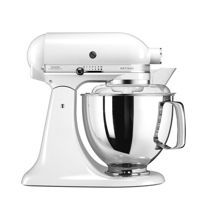 KitchenAid 4,8 L 5KSM175 Artisan Küchenmaschine Allrounderset mit Gemüseschneider+Fleischwolf+Spritzge