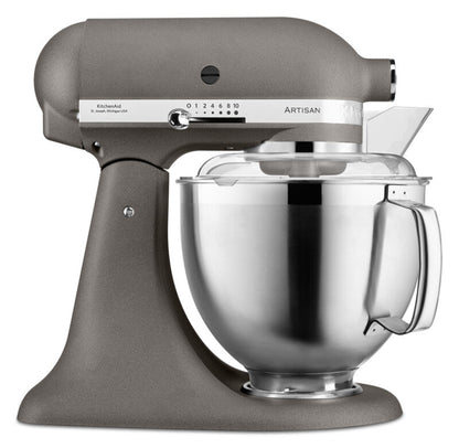 KitchenAid 4,8 L 5KSM185 Artisan Küchenmaschine Beginnerset Artisan Gemüseschneider+Flexirührer