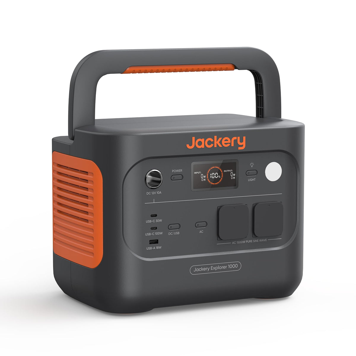 Jackery Powerstation 1000 v2 mit 200W Solarpanel, 1070Wh LiFePO4 Solargenerator, 1500W AC/100W USB-C Ausgang,1 Std. Schnellladung für Camping, Wohnmobil, Notfall