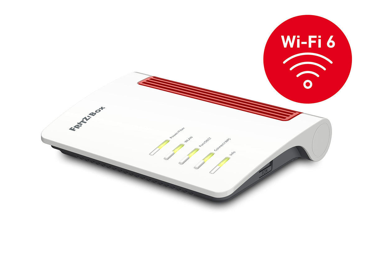 FRITZ!Box 5530 Fiber – Glasfaser-Router mit Wi-Fi 6 & 2.5-Gigabit-LAN