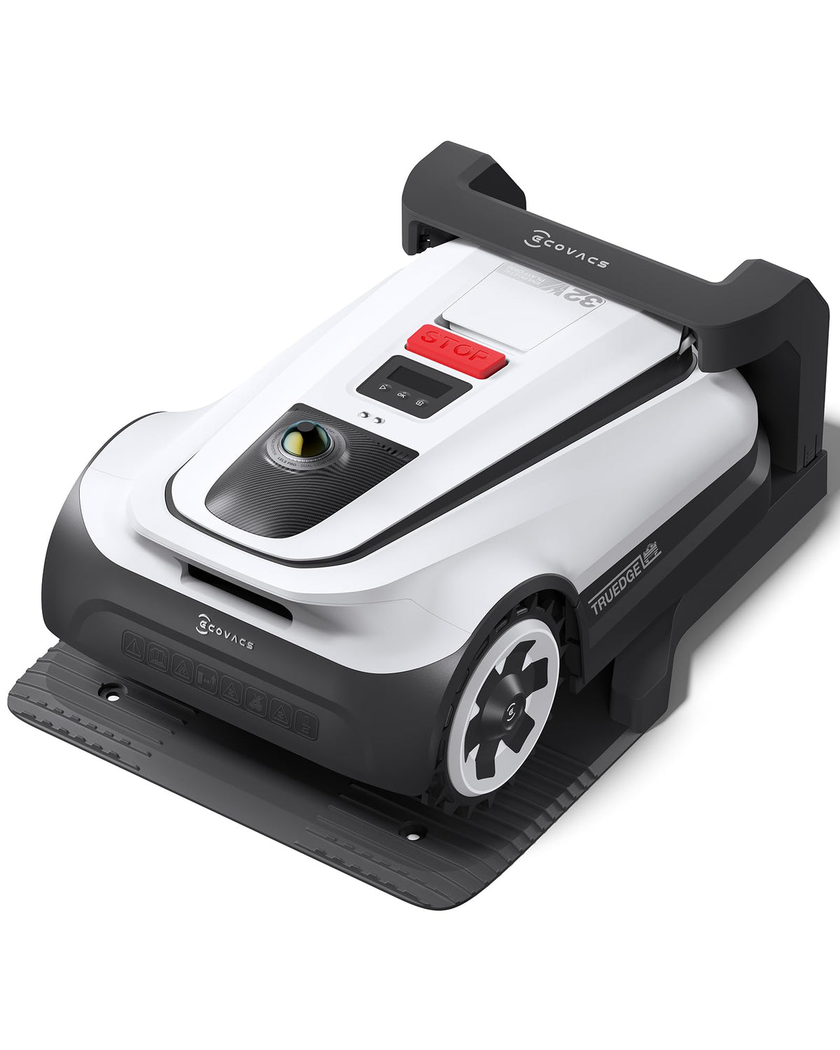 ECOVACS Goat A1600 RTK Mähroboter ohne Begrenzungskabel, 1600m², 330 mm Schnittbreite, LiDAR-unterstützte RTK+Vision Navigation, Rasenmäher Roboter, 100W Schnittleistung, 50% Steigungen