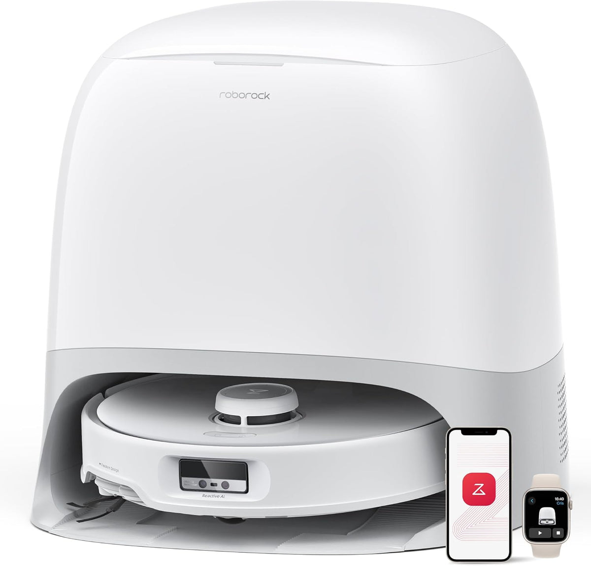 Roborock Qrevo Curv, 18,500Pa, Hebemopp, 75°C Wäsche, Anti-Tangle, Sprachsteuerung