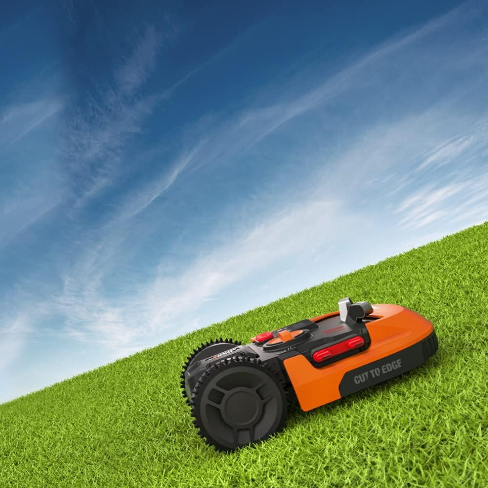 WORX M WR141E Mähroboter 500 m² für kleine Gärten, Akku & Selbstfahrend