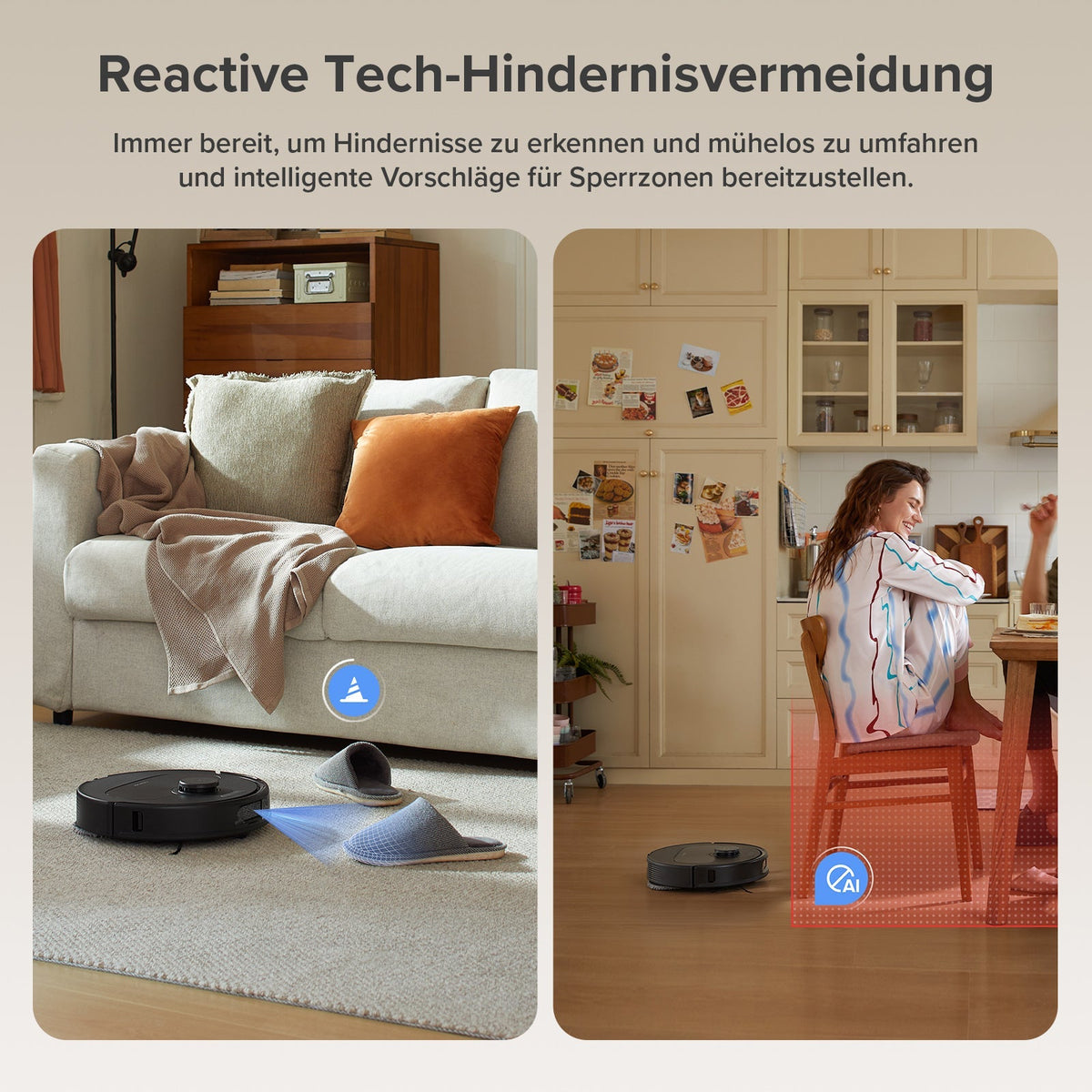 Roborock QV 35A Saugroboter mit Multifunktionsdock