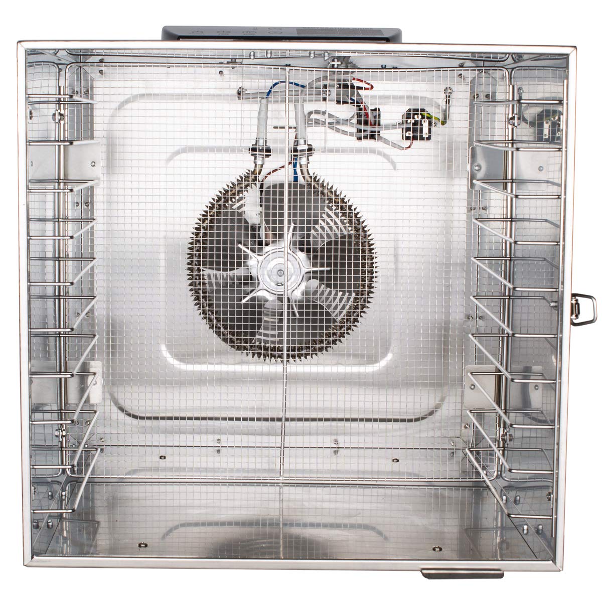 Beeketal 'BDA-15' Dörrautomat aus Edelstahl mit 10 Etagen, Zeitschaltuhr (max. 24h), einstellbarer Temperatur (30-90 °C) und LED Bedienfeld - Profi Gastro Dörrgerät inkl. 10 Einlegegitter