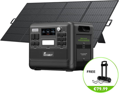FOSSiBOT F2400 Solargenerator 2048Wh, 400W Solar, 2400W AC, Schnellladung