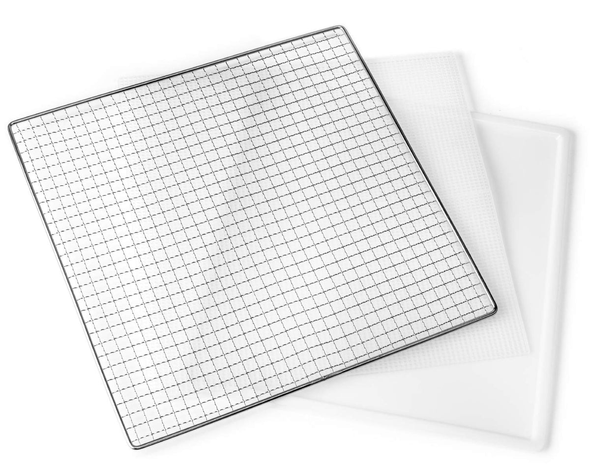 ROMMELSBACHER Dörrautomat DA 1000, XXL-Dörrfläche 1,6 m², inkl. 10 Edelstahl-Dörrtabletts, 2 Dörrgitter, 2 Dörrmatten, LED-Display, 24 Std. Zeitschaltuhr, Temperatur einstellbar (35 °C – 75 °C)
