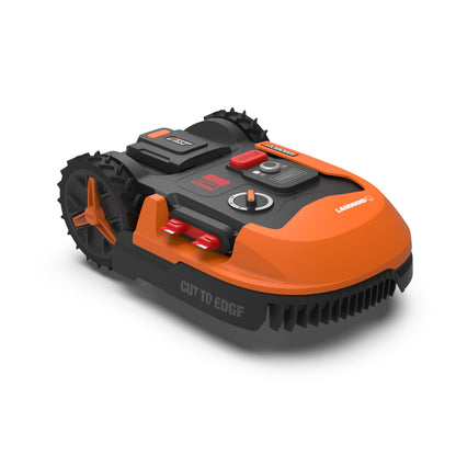 WORX Landroid Plus WR167E Mähroboter mit Begrenzungskabel für Gärten bis 700m² (AIA Navigation, App Steuerung, WLAN, Bluetooth und schwimmendem Mähwerk - max Steigung: 35%)