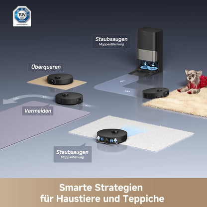 Dreame L40s Pro Ultra, 19,000Pa, Selbstreinigend, Hindernisvermeidung, Sprachsteuerung