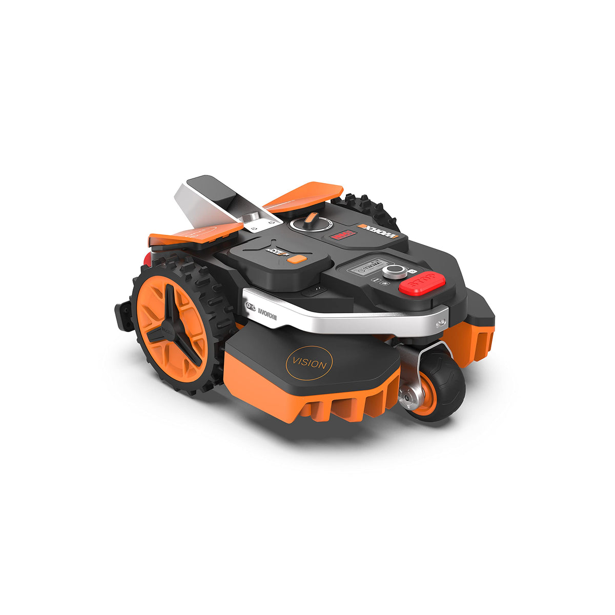 WORX Landroid Plus WR167E Mähroboter mit Begrenzungskabel für Gärten bis 700m² (AIA Navigation, App Steuerung, WLAN, Bluetooth und schwimmendem Mähwerk - max Steigung: 35%)