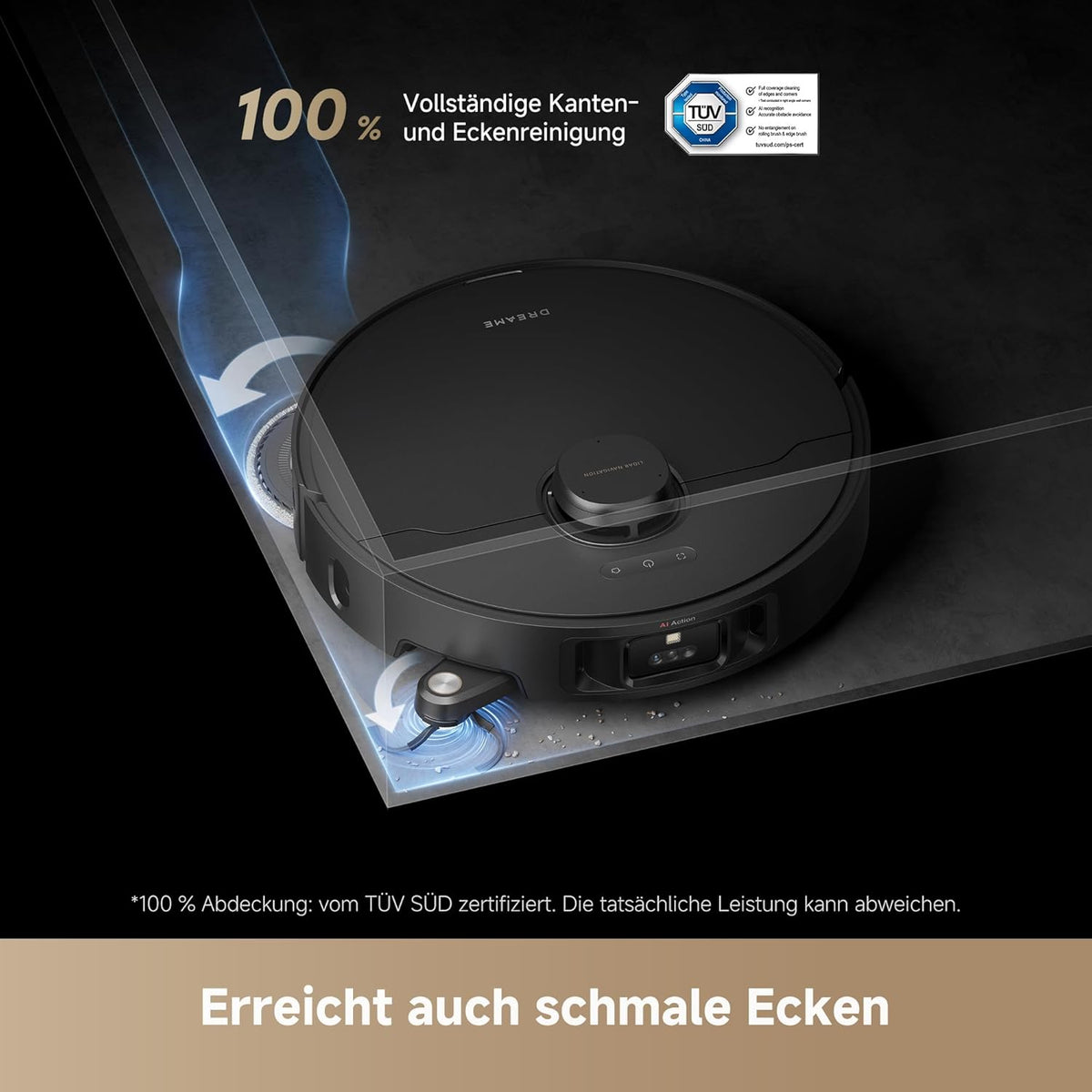 Dreame L40s Pro Ultra, 19,000Pa, Selbstreinigend, Hindernisvermeidung, Sprachsteuerung