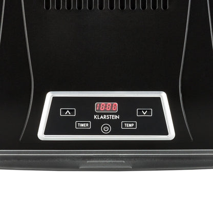 Klarstein Dörrautomat, Dörrgerät, Food Dehydrator, Dörrautomat aus Metall, Dehydrator Food Dryer, 9 Ablagen, 700 Watt, Touch-Display, Timer, Edelstahlheizelement, HotAir Circulation System, Schwarz