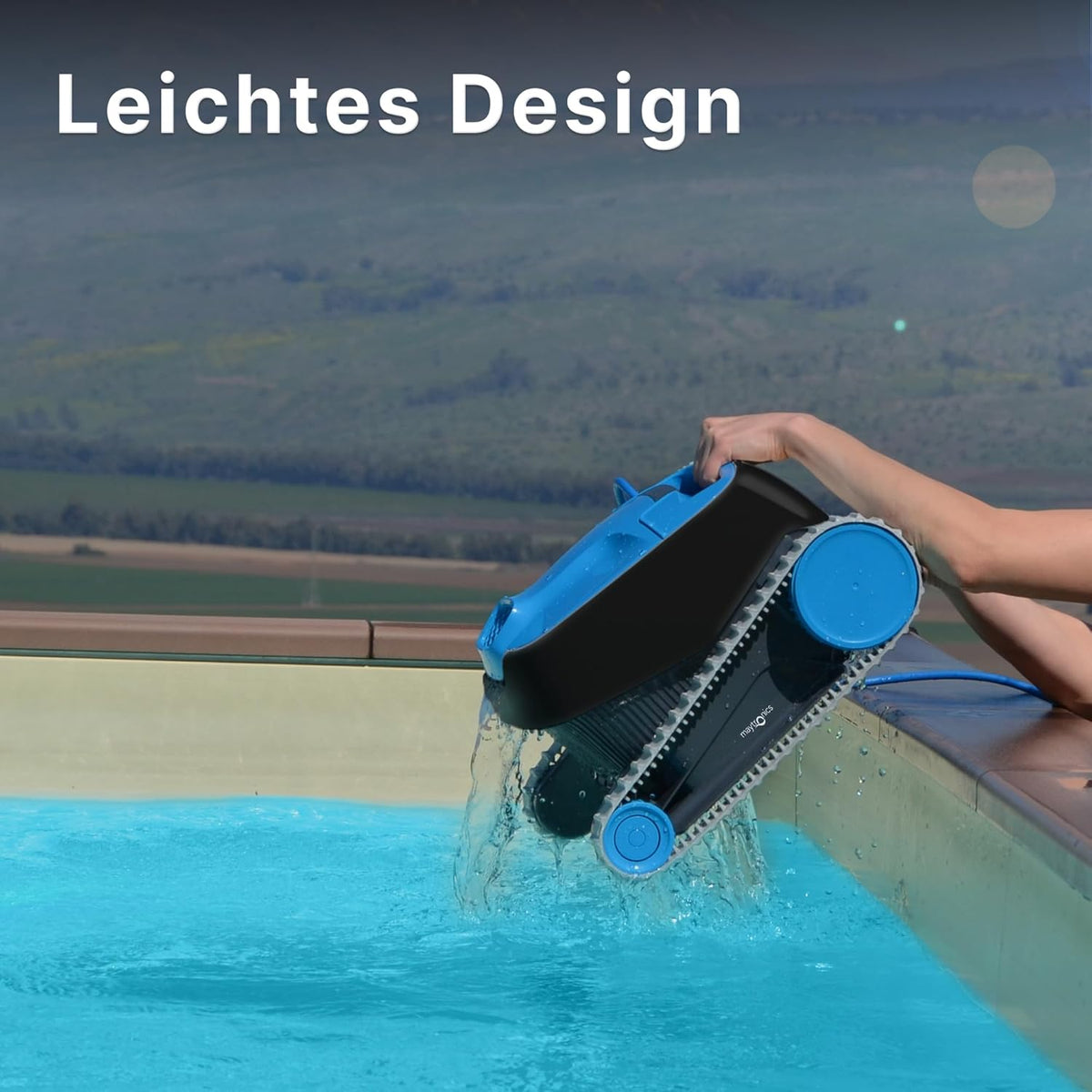 Dolphin Nautilus CC Poolroboter mit Kabel, Boden- und Wandreinigung, energiesparend, für Einbaupools bis 10 m