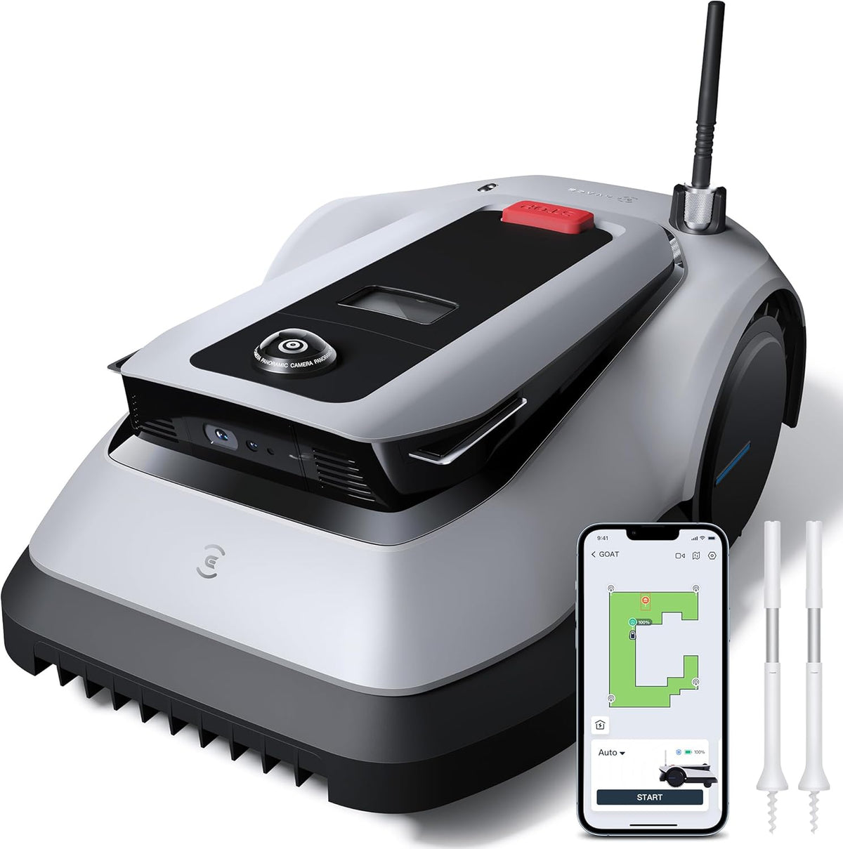 ECOVACS GOAT G1-800 Mähroboter 800 m², ohne Kabel, GPS & Hindernisvermeidung
