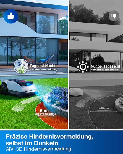 ECOVACS Goat O1200 Mähroboter 1200 m², RTK+Vision, ohne Kabel