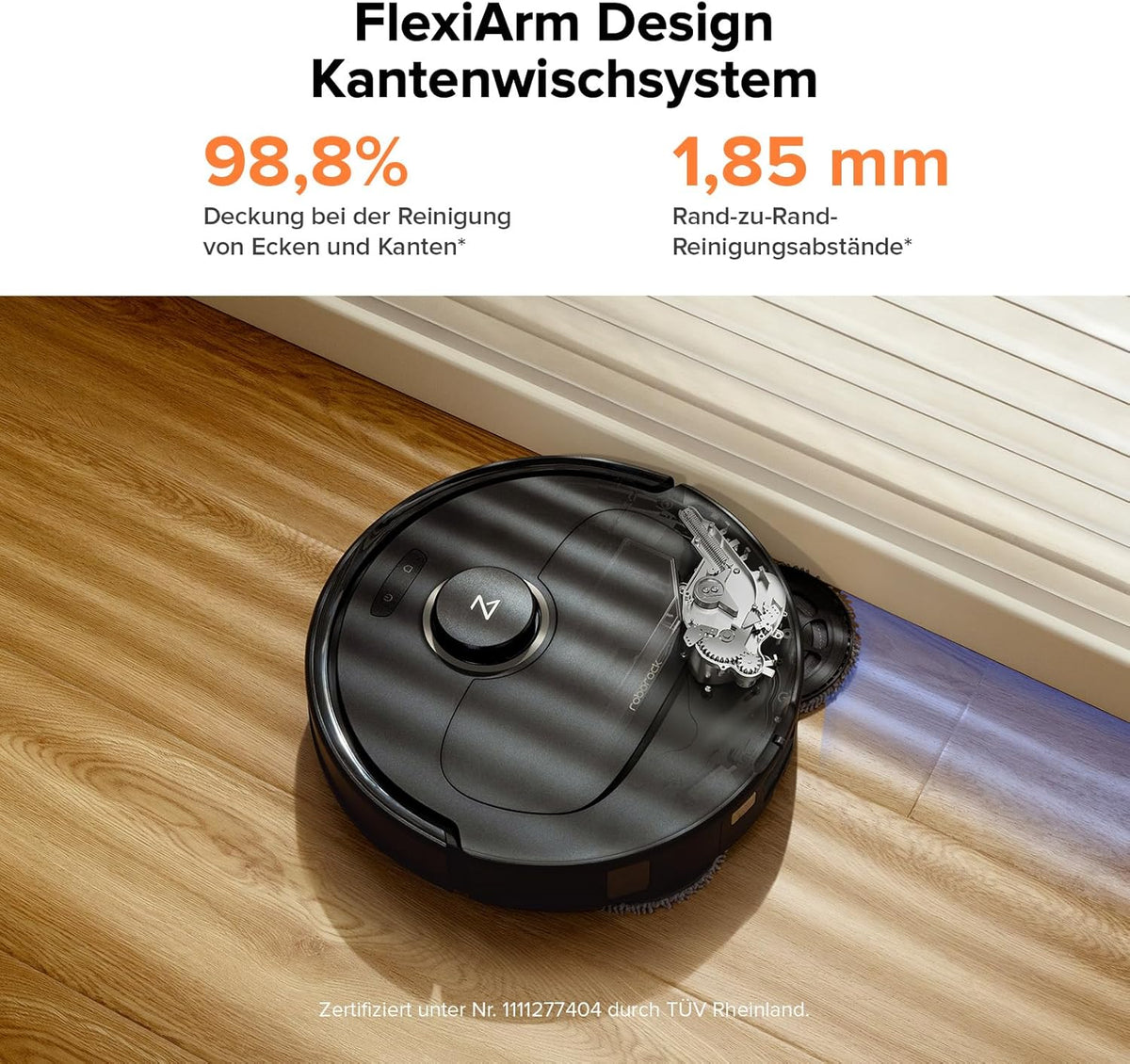 Roborock Qrevo Pro Set, 7000 Pa, FlexiArm™, 60 °C Moppreinigung