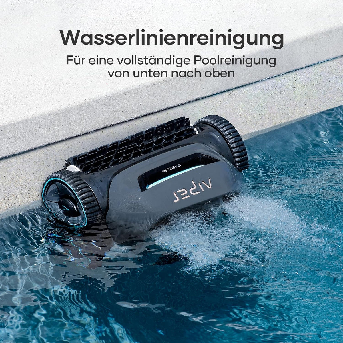 AIPER ZT6002 Poolroboter, Quad-Motor, WavePath, 3 Modi, Kabellos, Boden & Wand, bis 150㎡