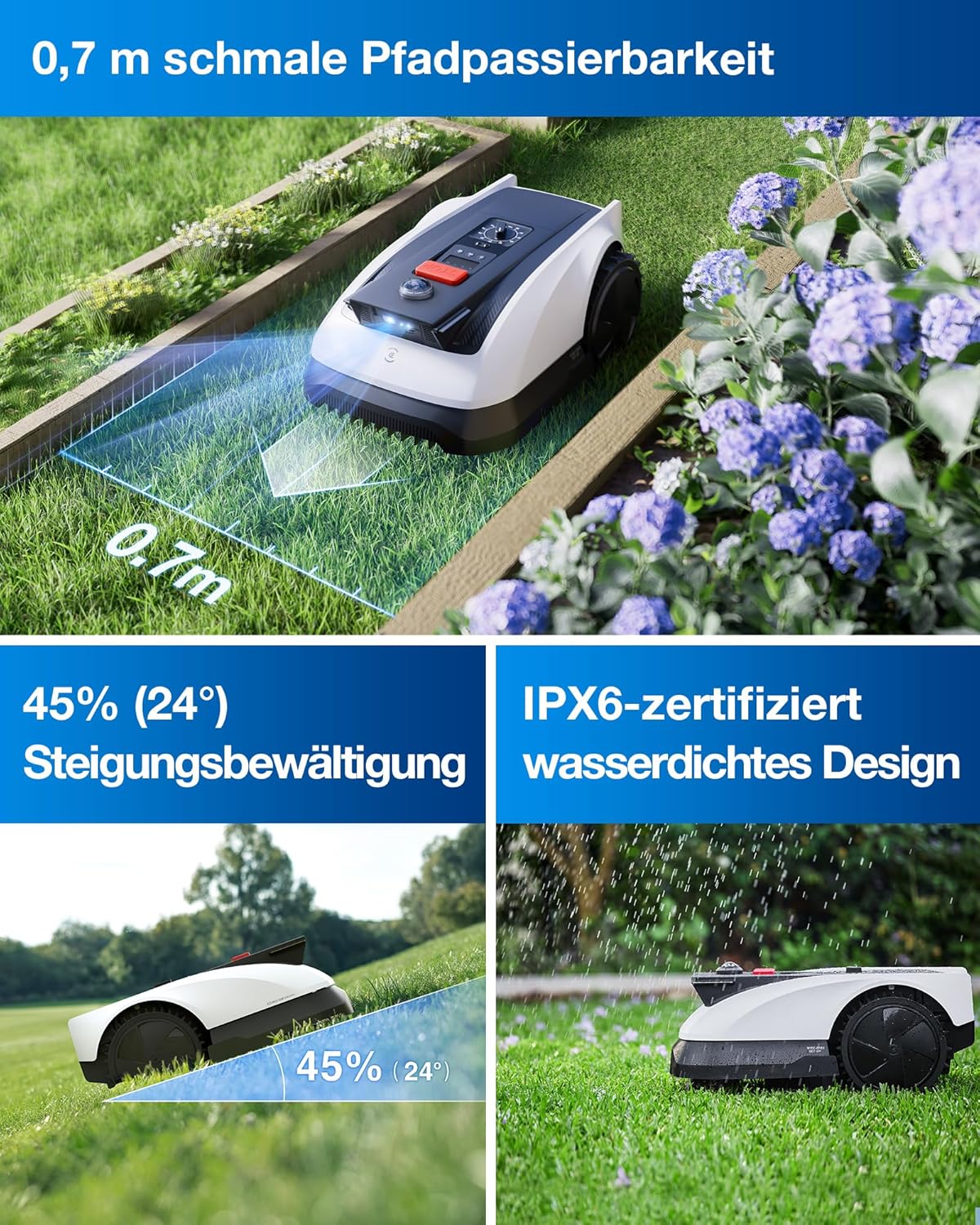 ECOVACS Goat O500 Mähroboter 500 m², LiDAR & ohne Kabel