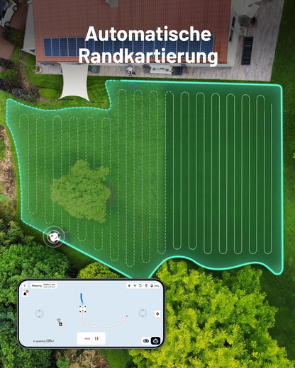 MAMMOTION LUBA 2 AWD 5000X Mähroboter 5000 m², NetRTK+Vision, ohne Kabel, 80 % Steigung