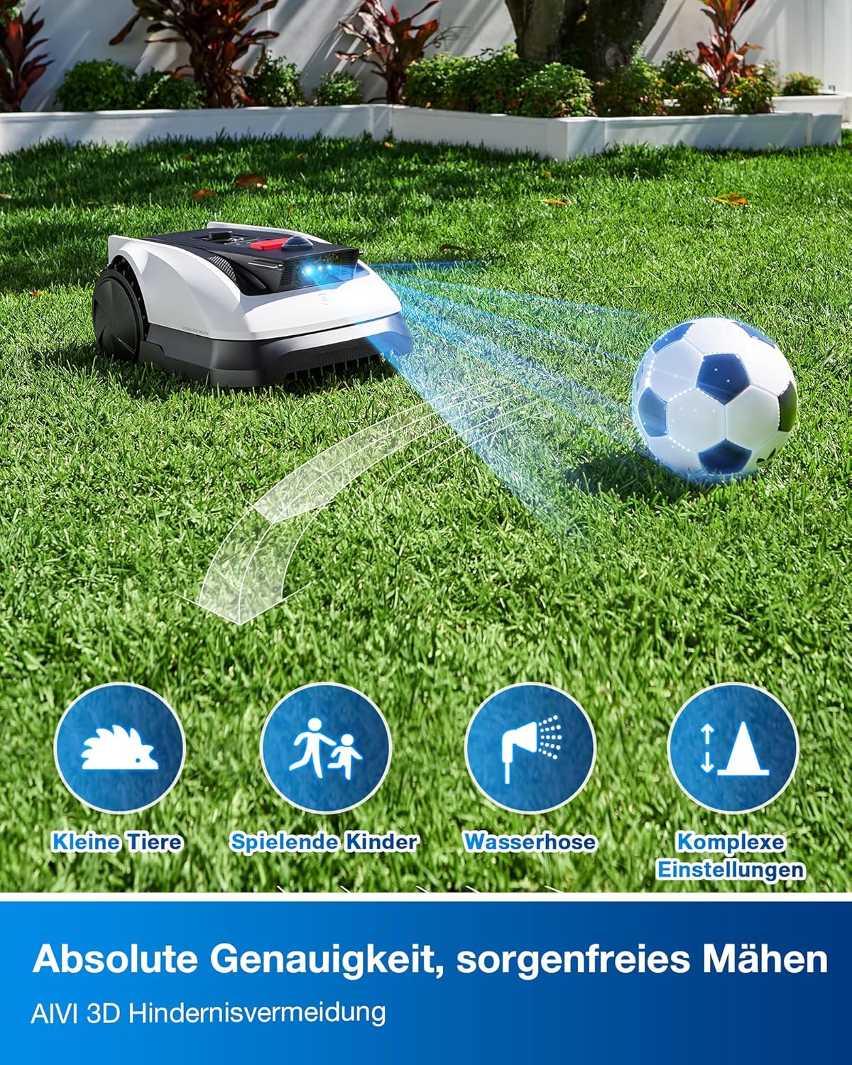ECOVACS Goat O500 Mähroboter 500 m², LiDAR & ohne Kabel
