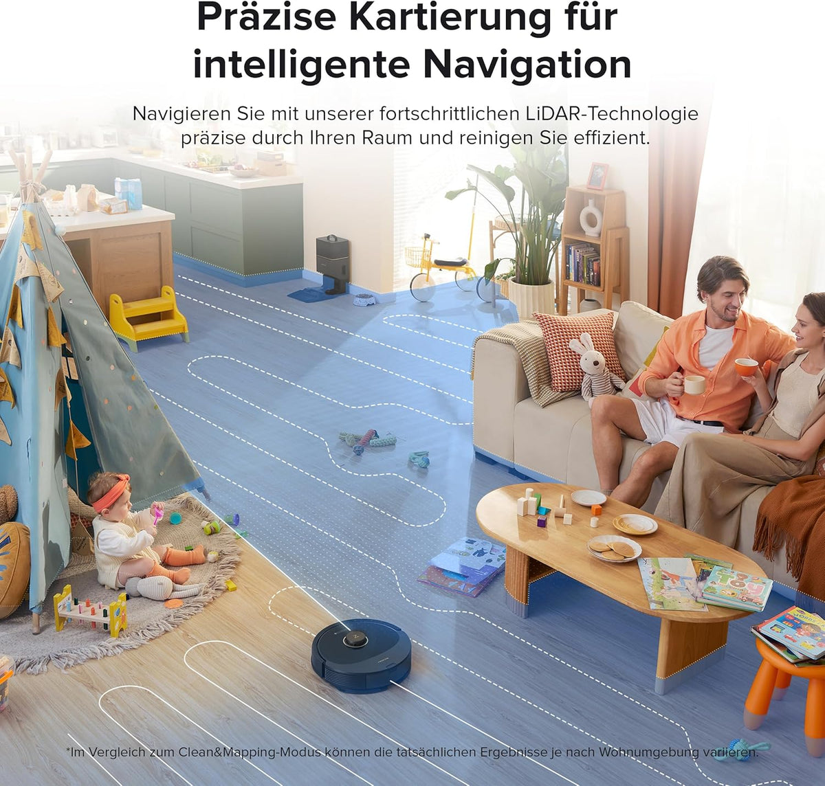 Roborock Q8 Max+, 5500Pa, DuoRoller, 2.5L Staubbeutel, 350ml Wassertank, LiDAR Navigation