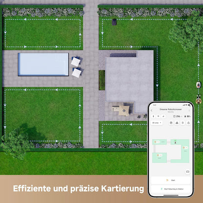 Dreame A1 Pro Mähroboter, 2000m², Drahtlos, OmniSense™, App & Zonensteuerung, Hindernisvermeidung