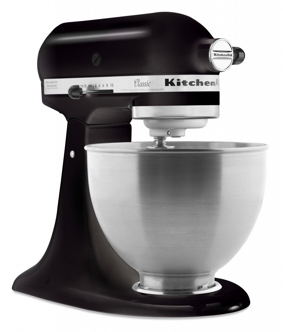 KitchenAid 4,3 L 5K45SS Classic Küchenmaschine Set 3 Gemüseschneider+Spritzschutz+Flexirührer
