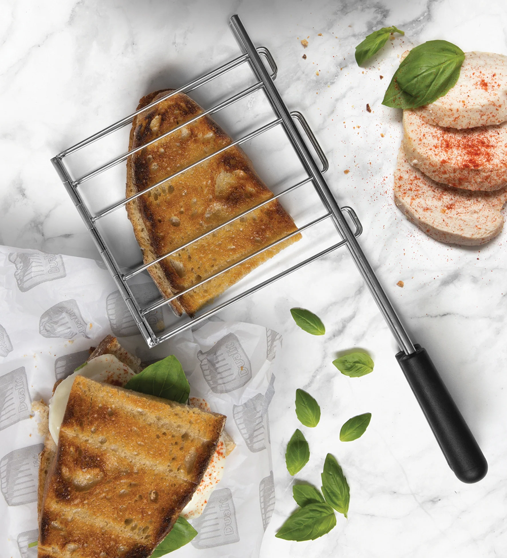 Dualit Toaster Paket 3, 2er Toaster mit Brötchenaufsatz und zwei Sandwichzangen