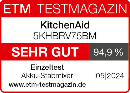 KitchenAid Go Cordless Stabmixer mit Zubehör 5KHBRV