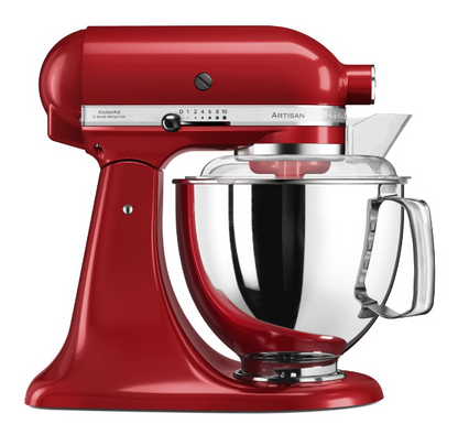 KitchenAid 4,8 L 5KSM175 Artisan Küchenmaschine Meatlover mit Ganzmetall- Fleischwolf