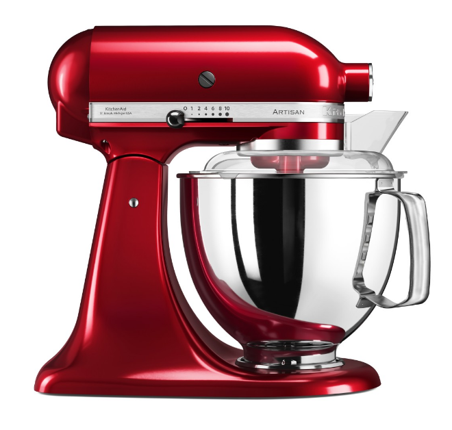 KitchenAid 4,8 L 5KSM175 Artisan Küchenmaschine Meatlover mit Ganzmetall- Fleischwolf