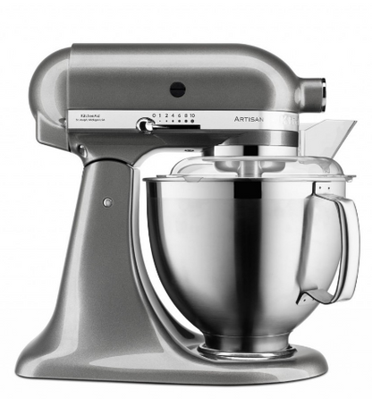 KitchenAid 4,8 L 5KSM185 Artisan Küchenmaschine Breadlover Messerschmidt Getreidemühlenvorsatz, Brotbackschüssel