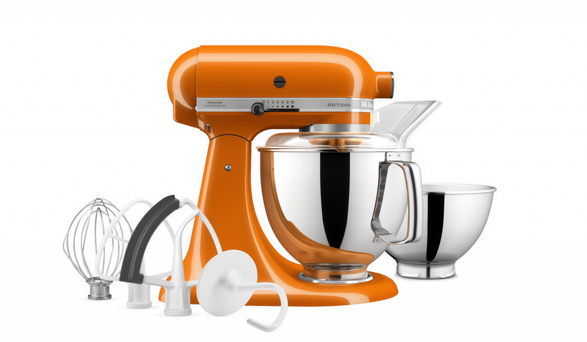 KitchenAid 4,8 L 5KSM175 Artisan Küchenmaschine Cookielover mit Fleischwolf+Spritzgebäckvorsatz