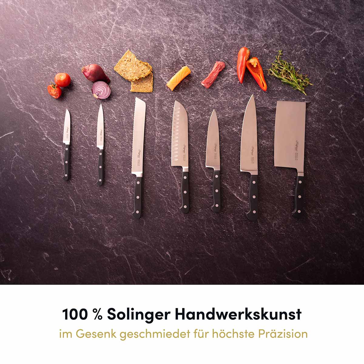 Messer Vollausstattung, 6-teilig I Made in Solingen