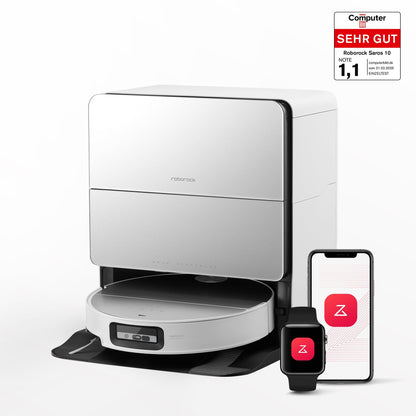 Roborock Saros 10 Saugroboter mit Dual Anti-Tangle System
