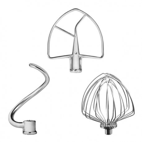 KitchenAid Edelstahlwerkzeug für Schüsselheber 3er Set 5KSM7BL3PSS