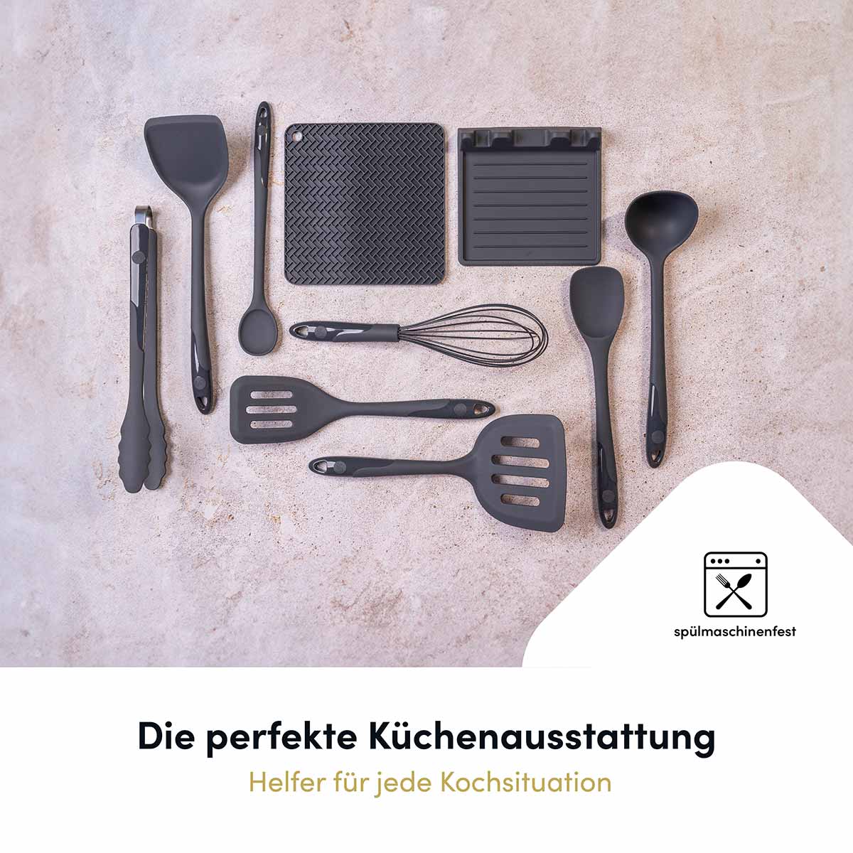 Küchenhelfer-Vollausstattung, 10-teilig